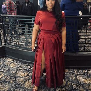 Elegant Red Evening Gown